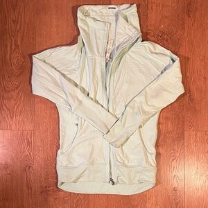 Lululemon Mint Green Zip-Up Cowl Neck Jacket Size 6
